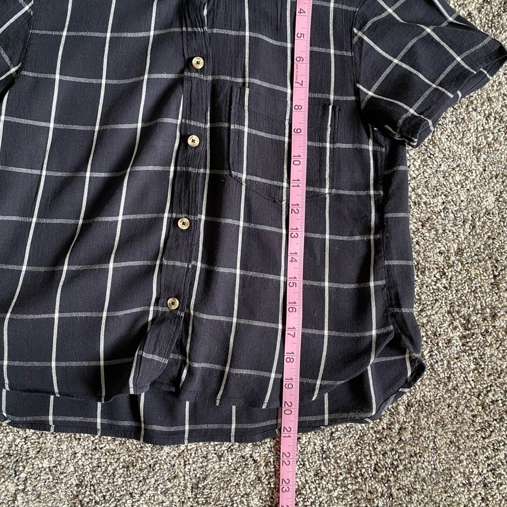 Abercrombie Windowpane Button Down Cotton Shirt - image 5